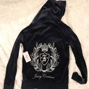 Juice Couture Velour Zip Up Jacket